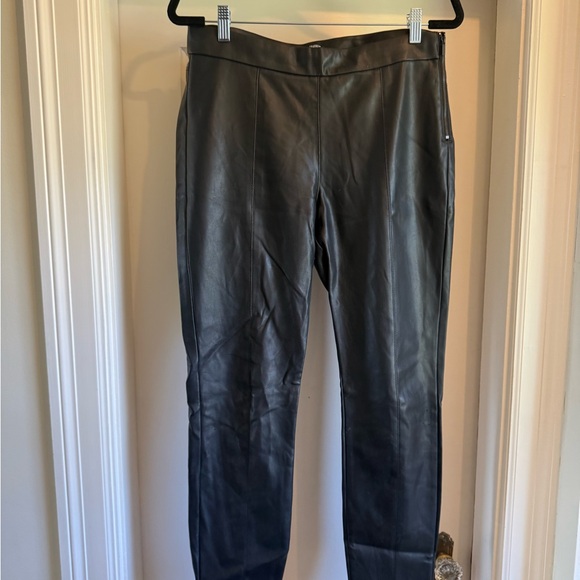 Zara Trafaluc Black Leather Leggings - Picture 2 of 8